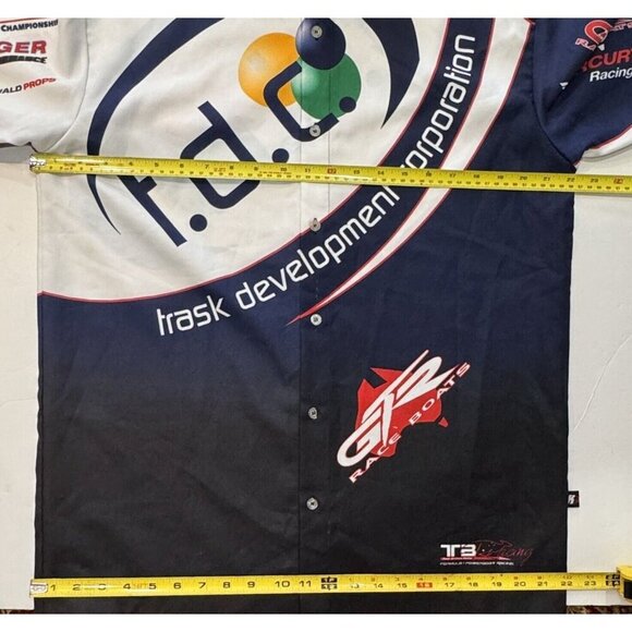 KOMBAT Trask Development Co. Button Up Graphic Shirt‎ Mens Medium Boats Racing - Picture 15 of 16